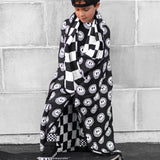 Organic Muslin Quilt in Mr. Brightside x Black + Cream Checkered