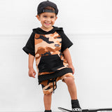 Short Sleeve Hoodie in Ranger
