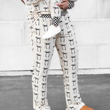 Women’s Bamboo Two Piece Set in Lana (Bows)