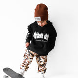 Relaxed Fit Hoodie in Rebel Bro x Live Fast Flames