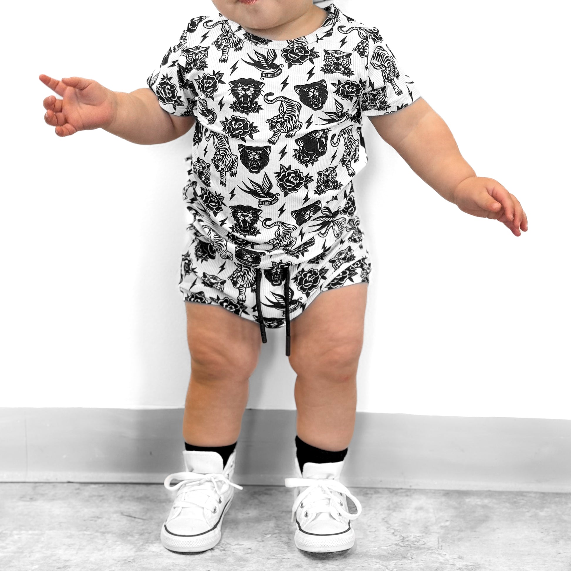 Bummie Two Piece Set in Born to be Wild - Rebel Bro