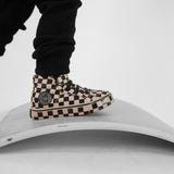 SK8TR Hi-Top in Taupe + Black Checkered (PREORDER)