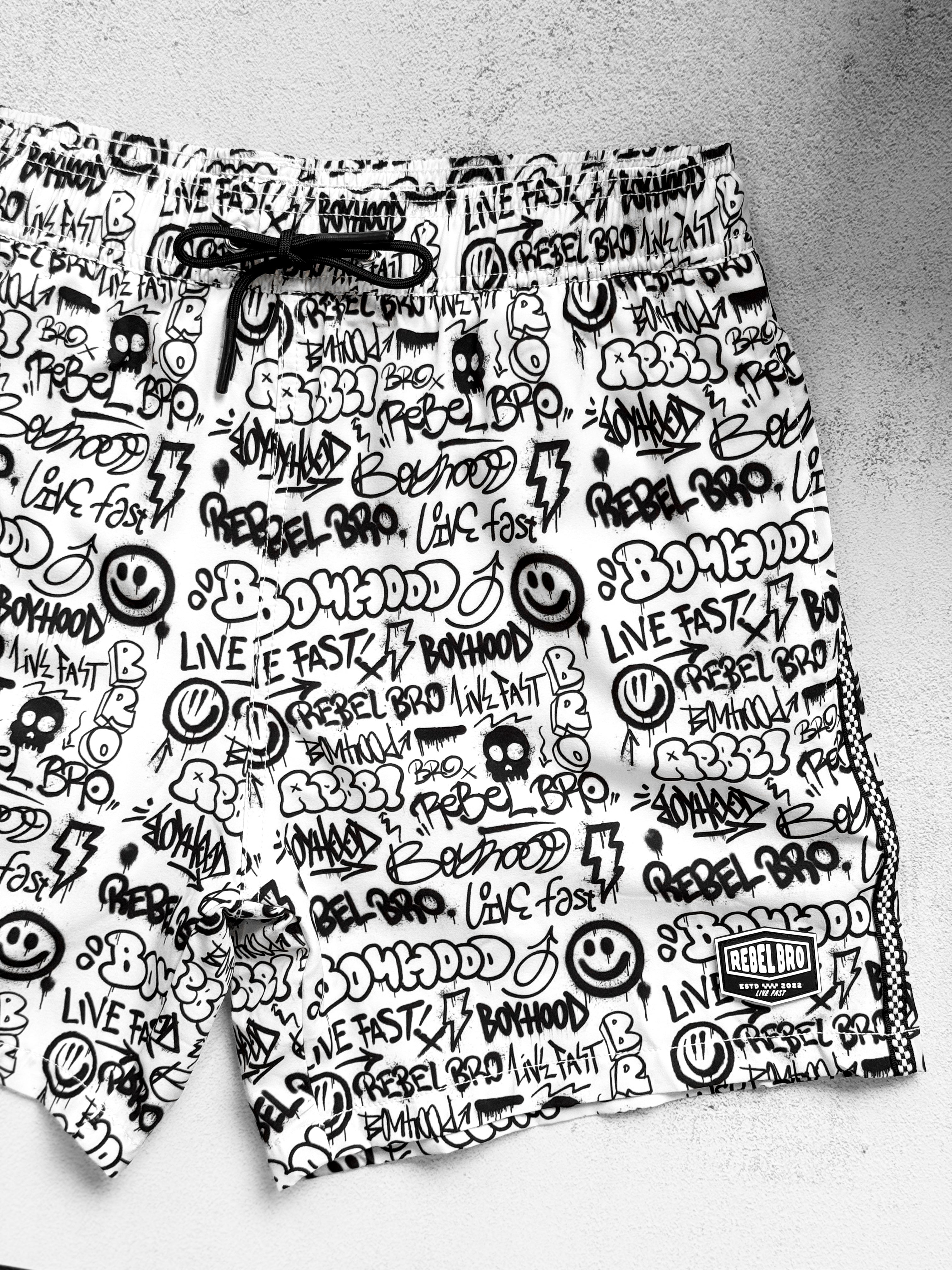 Men's Hybrid Swim Trunks in Urban Drip