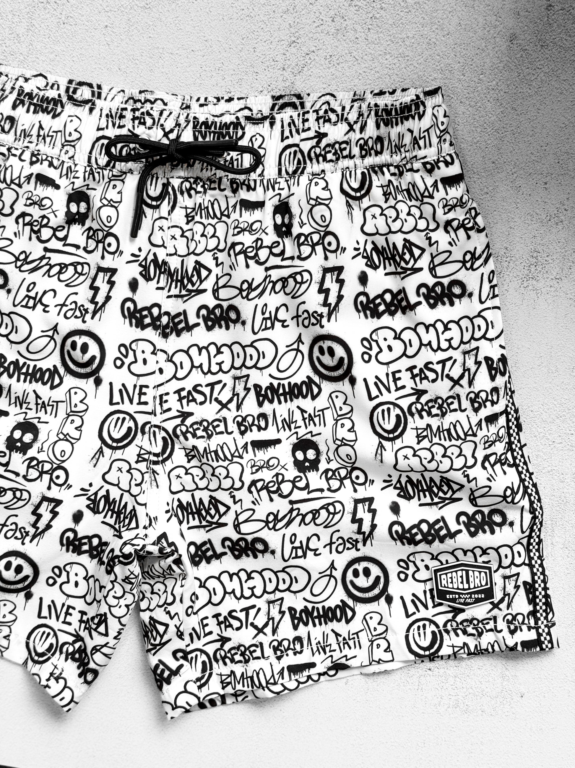 Men's Hybrid Swim Trunks in Urban Drip