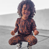 Short Sleeve Bamboo Two Piece Set in Wild Wild West