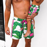 Men's Hybrid Swim Trunks in Palm Paradise