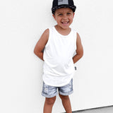 Bamboo Tank in White
