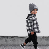 Hooded Flannel in Woodlands Haze