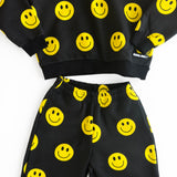 Fleece Hoodie + Sweatpants Set in Happy Hour