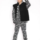 Organic Ribbed Set in Urban Drip [Midnight Edition]