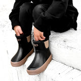 Classic Midi Boot in Black / Taupe (PREORDER)