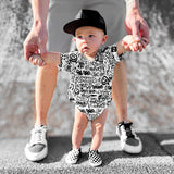 Bamboo Bubble Romper in Urban Drip