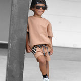 Everyday Cotton Shorts Set in Vintage Terracotta