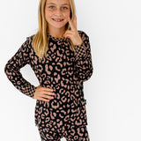 Bamboo Two Piece Set in Midnight Mocha Leopard