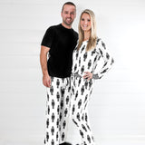 Women’s Bamboo Henley Two Piece Set in Merry Mischief