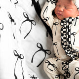 Organic Muslin Quilt in Lana (Bows) x Venice