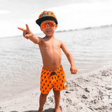 Hybrid Swim Trunks in Neon Valencia x Jagger