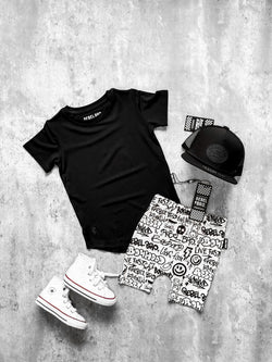 Image of Bamboo Biker Shorts in Urban Drip