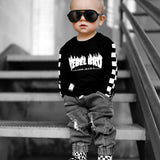 Long Sleeve Tee in Rebel Bro x Live Fast Flames