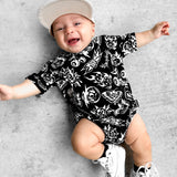 Bamboo Bubble Romper in Bad Boy [Midnight Edition]