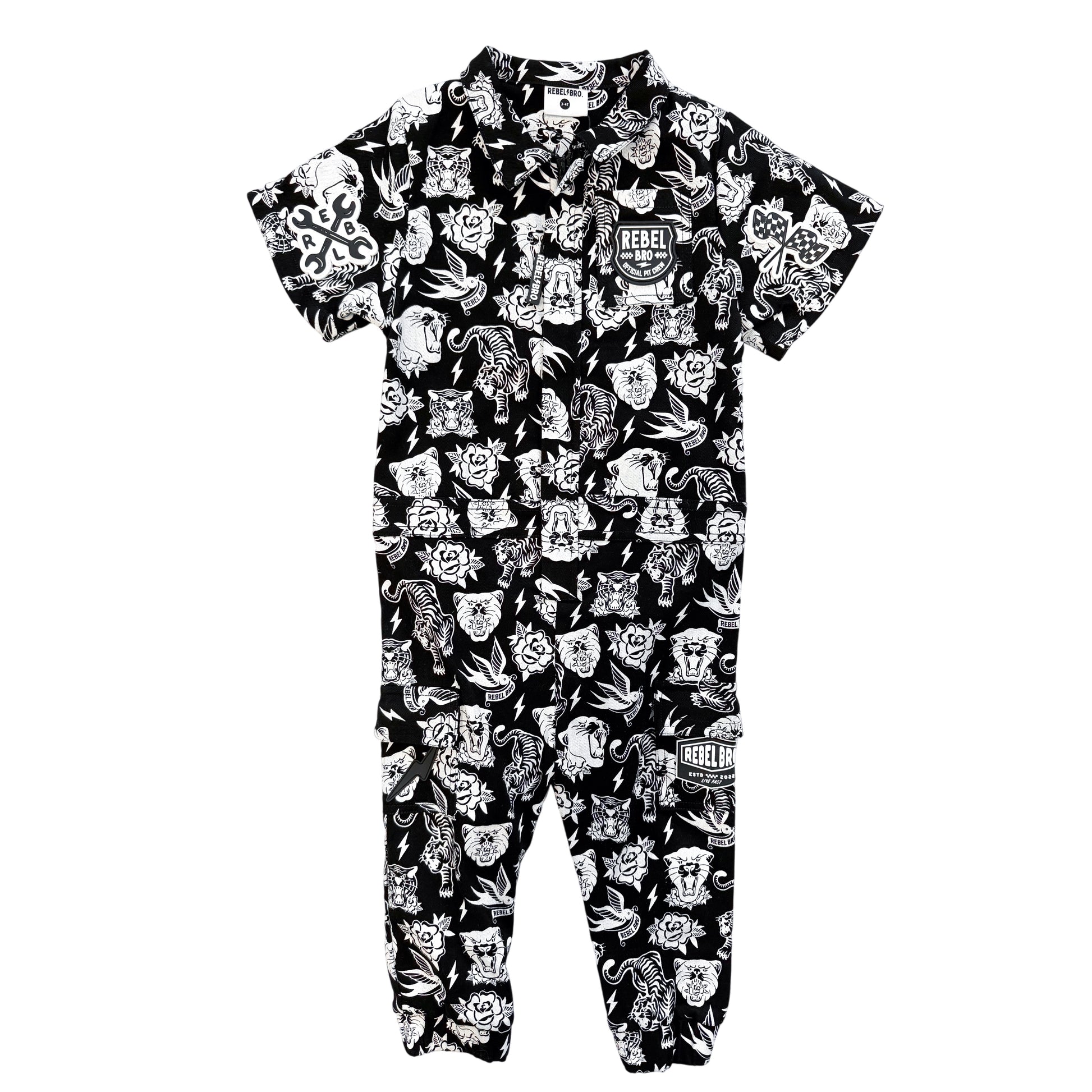 Pit Crew Romper in Born to be Wild