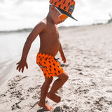 Hybrid Swim Trunks in Neon Valencia x Jagger