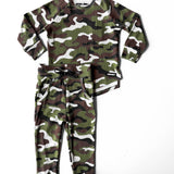 Organic Ribbed Set in Classic Camo