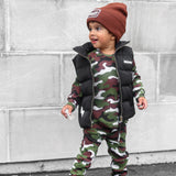 Organic Ribbed Set in Classic Camo
