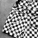 Women's Cut Off Overalls in Vintage Venice