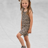 Tank + Biker Two Piece Set in Ava (Leopard)