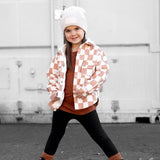 Hooded Flannel in Neutral Checkered