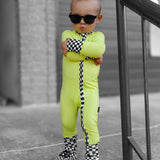 Bamboo Zippy Sleeper in Neon Electric Lime