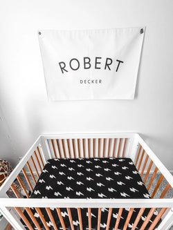 Image of Bamboo Crib Sheet - Jagger - Rebel Bro