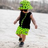 Hydro Bucket Hat in Neon Electric Lime x Jagger