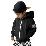 Live Fast Hydro Bomber Jacket in Black (FINAL SALE) - Rebel Bro