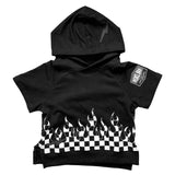 Short Sleeve Hoodie in Harley