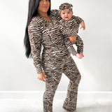 Women’s Bamboo Two Piece Set in Desert Zebra