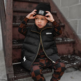Puffer Vest in Black