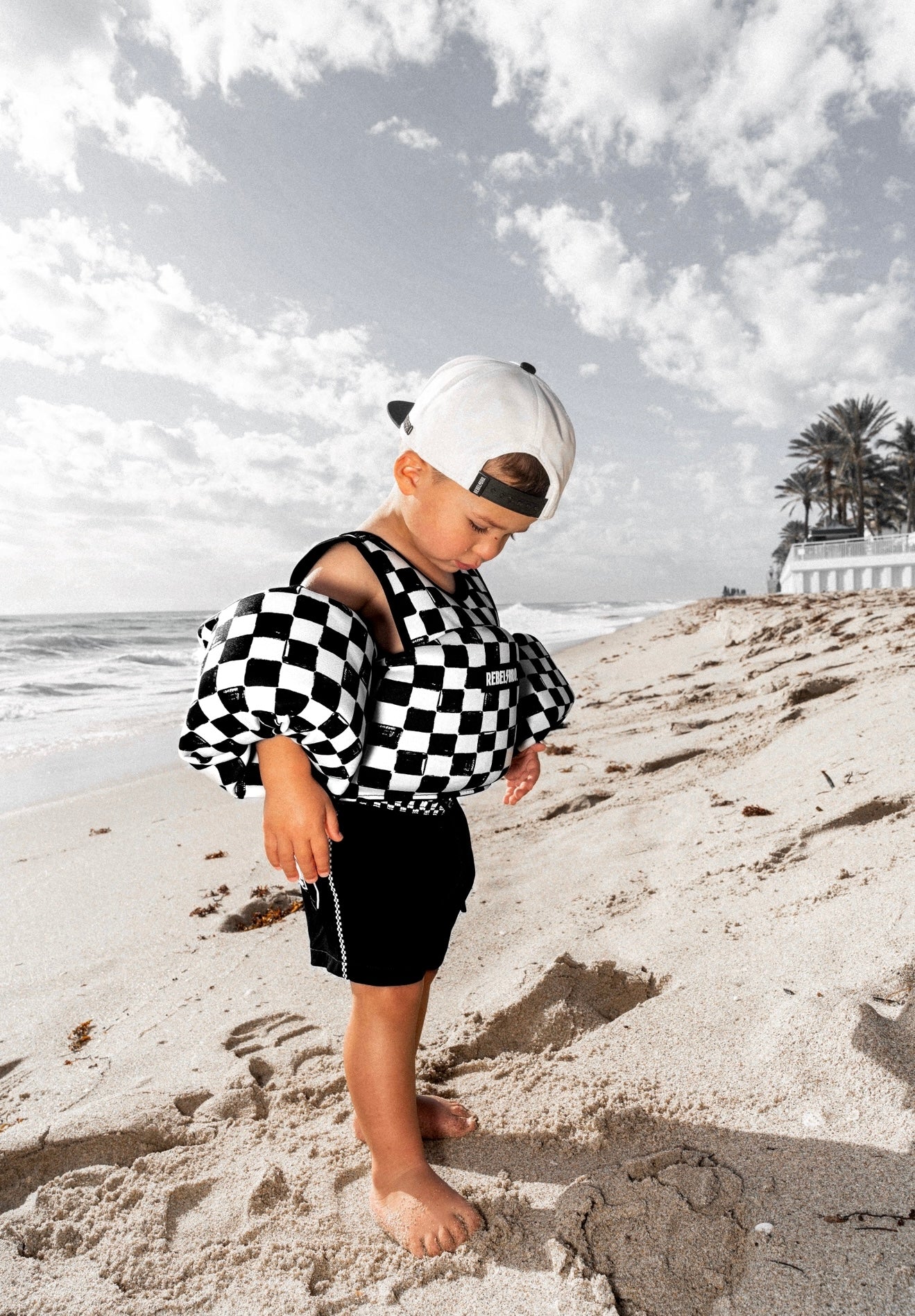 Hybrid Swim Trunks in Off The Wall - Rebel Bro