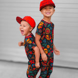 Short Sleeve Bamboo Two Piece Set in Inkworks