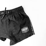 Hybrid Swim Trunks in Midnight Tide [Acid Wash]