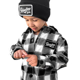 Hooded Flannel in Woodlands Haze