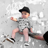 Bamboo Bubble Romper in Urban Drip