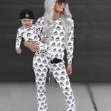 Women’s Bamboo Henley Two Piece Set in Mad Love for My Mama