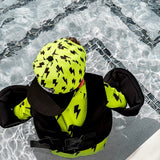 UPF50+ Boys Swim Romper in Neon Electric Lime x Jagger