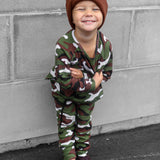Organic Ribbed Set in Classic Camo