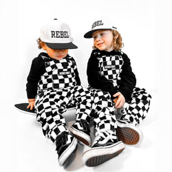 Image of The Live Fast Checkered Overall in Venice