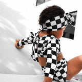 UPF50+ Cropped Two Piece Swimsuit in Venice