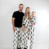 Women’s Bamboo Henley Two Piece Set in Merry Mischief