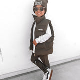 Puffer Vest in Olive